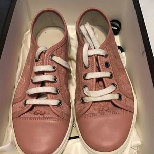 Pink Gucci sneakers